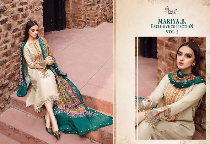 Shree Mariya B Exclusive Collection Vol 5 Ethnic Wear Wholesale Pakistani Salwar Suit